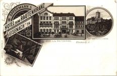 Eisenach - Hotel zum Rautenkranz - Litho