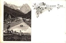 Gruss aus Risser See - Litho