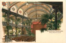 Augsburg Göggingen Palmenhaus - Litho