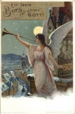 Neujahr Jahreszahl 1901 - Privatganzsache