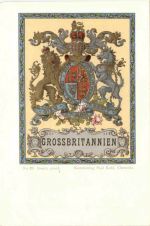 Grossbritannien - Wappen - Litho