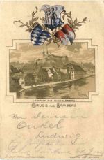 Gruss aus Bamberg - Litho