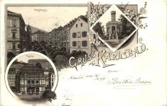 Gruss aus Karlsbad - Litho