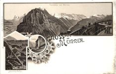 Gruss aus Mürrene - Litho