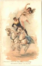 Zirkus - Akrobatin - Litho