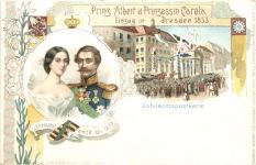 Dresden - Prinz Albert Einzug in Dresden - Litho