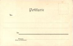 Gruss von der Harburg bei Wernigerode - Bismarck - Litho