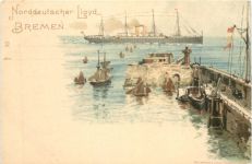 Norddeutscher Lloyd Bemen -Litho