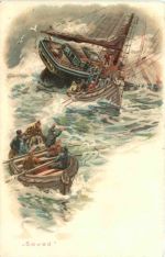 Segelschiff- Saved - Litho