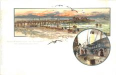 Heringsdorf - Litho - Künstler Willy Stöwer