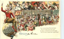 Gruss vom Carneval - Litho