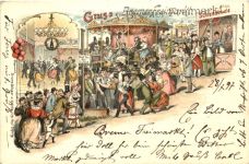 Bremen - Gruss vom Bremer Freimarkt - Litho