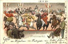 Bremen - Gruss vom Bremer Freimarkt - Litho