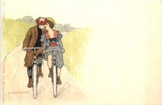 Fahrrad - Künstler B. Wenneberg - Litho