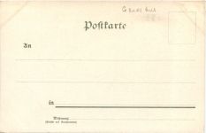 Fahrrad - Gruss vom Radfahrer Blumencorso - Litho