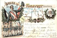 Isenburg - Gruss vom Turnfest - Litho