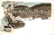 Gera - Mitteldeutsches Bundesschiessen 1896 - Litho