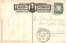 Ausstellung München 1908 - Privatganzsache PP15 C142/08