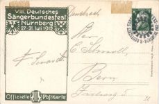Nürnberg - Deutsches Sängerbundfest 1912