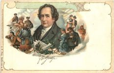 Goethe - Litho - Verlag Brüning Hanau