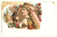 Richard Wagner Serie Isolde - Litho - Verlag Brüning Hanau