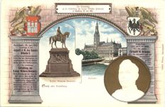 Hamburg - Enthüllung Denkmal - Litho - Ganzsache PP27 C29 02