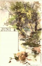 Künstler Ak Guggenberger - Juni