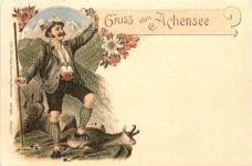 Gruss vom Achensee - Jäger - Litho