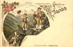 Gruss ausdem Toggenburg - Litho