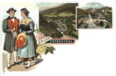 Gruss aus Petersthal - Litho
