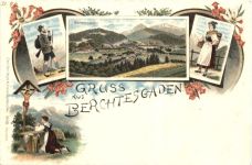 Gruss aus Berchtesgaden - Litho