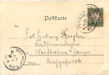 Gruss vom Weinbauer am Peissenberg - Litho