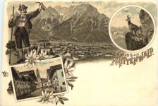 Gruss aus Mittenwald - Litho