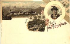 Gruss vom Hohen Peissenberg - Litho