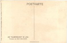 Linz - Taubenmarkt - Künstler Ak Max Kislinger
