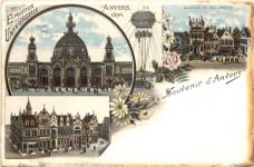 Souvenir d Anvers - Litho - Exposition Univerelle 1894