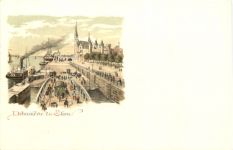 Anvers - Litho - Debarcadiere du Steen