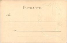 Frau mit Hut - Prägekarte