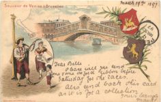 Souvenir de Venise a Bruxelles - Litho