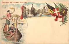 Souvenir de Venise a Bruxelles - Litho