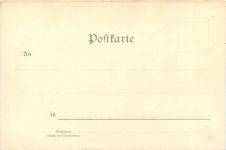 Gruss von der Schlittenfahrt - Litho