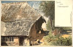 Künstler Ak H. Daur - Gruss aus dem Schwarzwald
