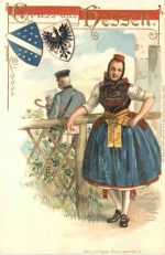 Gruss aus Hessen - Litho - Verlag Brüning Hanau