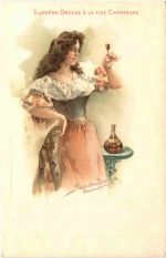 Werbung - Aperitifs Cognacs Cusenier Bruxelles