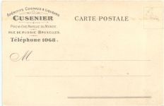 Werbung - Aperitifs Cognacs Cusenier Bruxelles