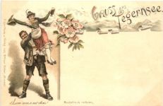 Gruss aus Tegernsee - Litho - Ottmar Zieher