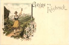 Gruss aus Innsbruck Litho - Ottmar Zieher