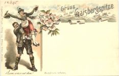 Gruss von der Gaisbergspitze - Litho - Ottmar Zieher