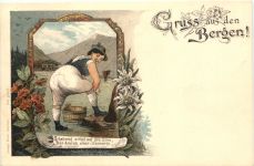 Gruss aus den Bergen - Litho - Verlag Moch