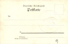 Dem Andenken Bismarck - Litho Prägekarte